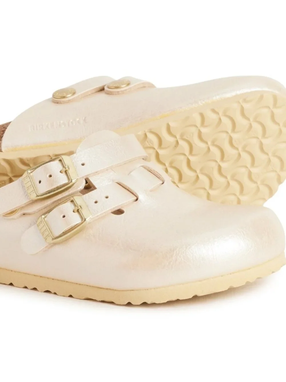 NEW Birkenstock Boston Graceful Clogs Shoes Pearl White Euro 31 BIg Kids Youth 1
